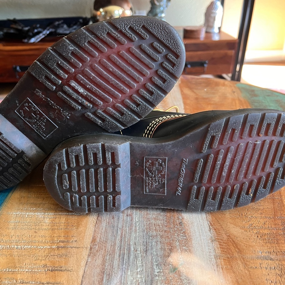 🥾 Vintage Dr. Martens Black Cappers | Sz 7M | 9W | 41EU - Picture 6 of 11